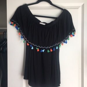 Off the shoulder blouse